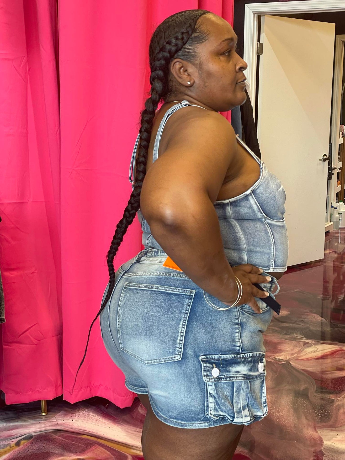 2pc plus size skort set