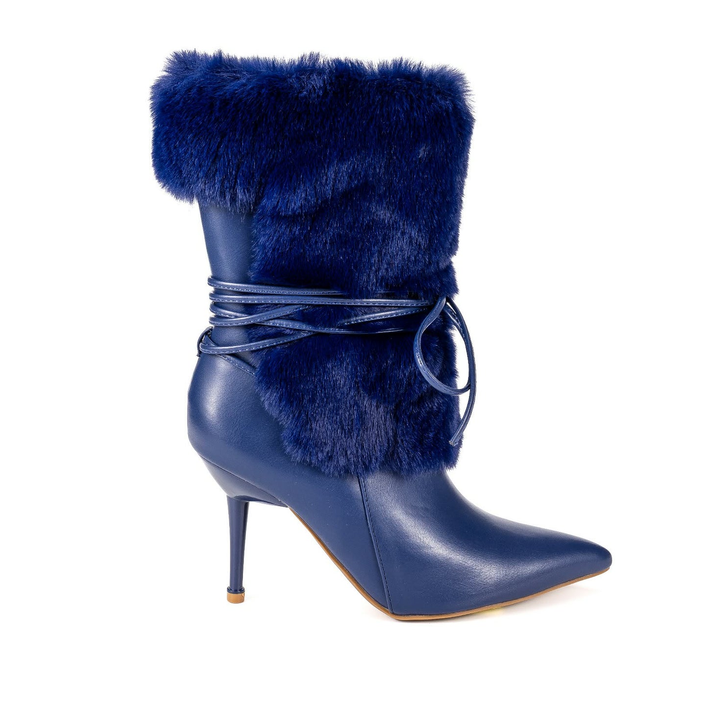 Blue Fur Boot