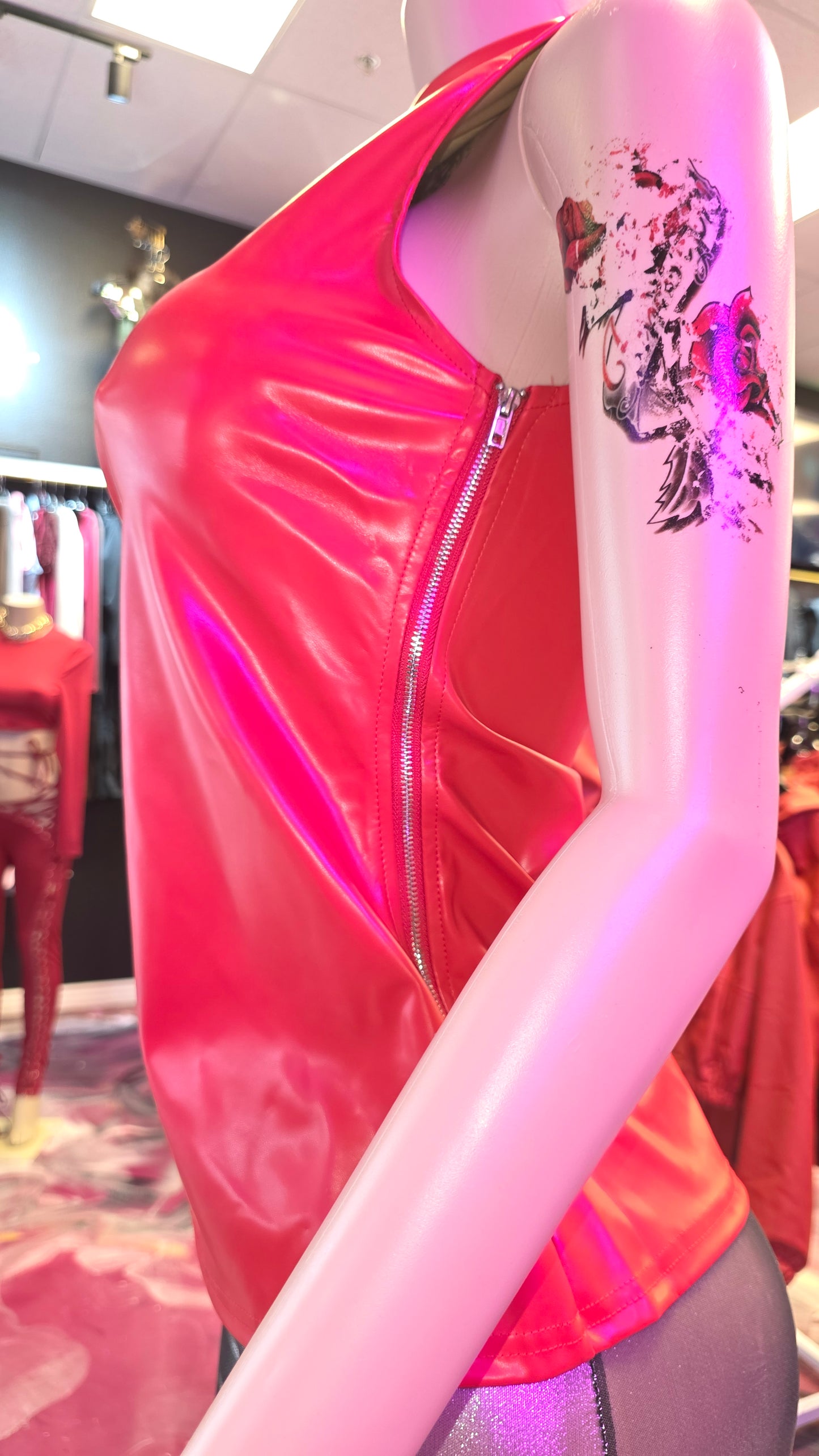 2pc set faux leather