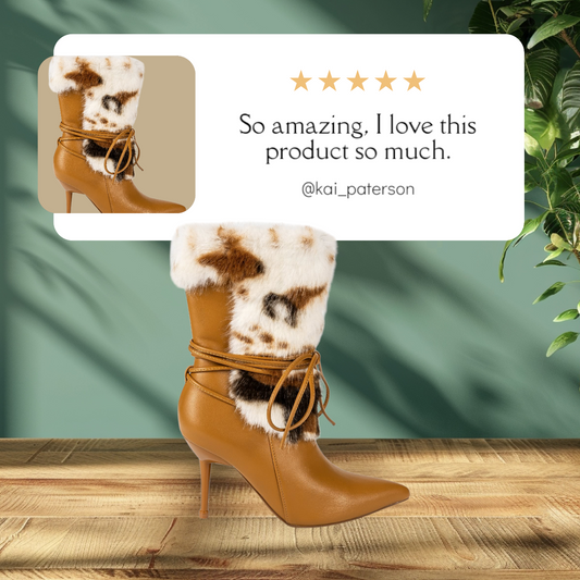 Camo fur boot