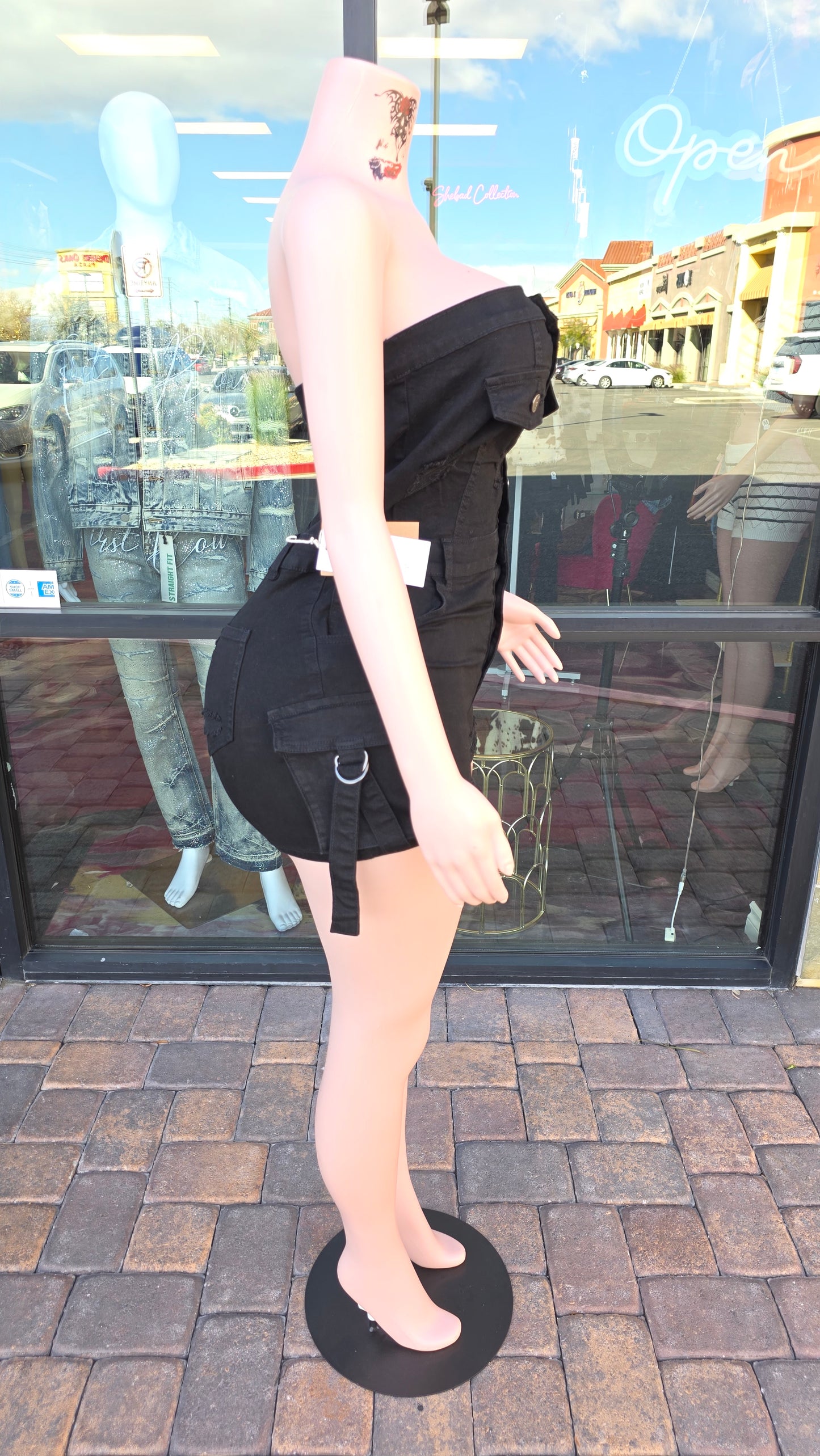 1pc Halter Jumper shorts