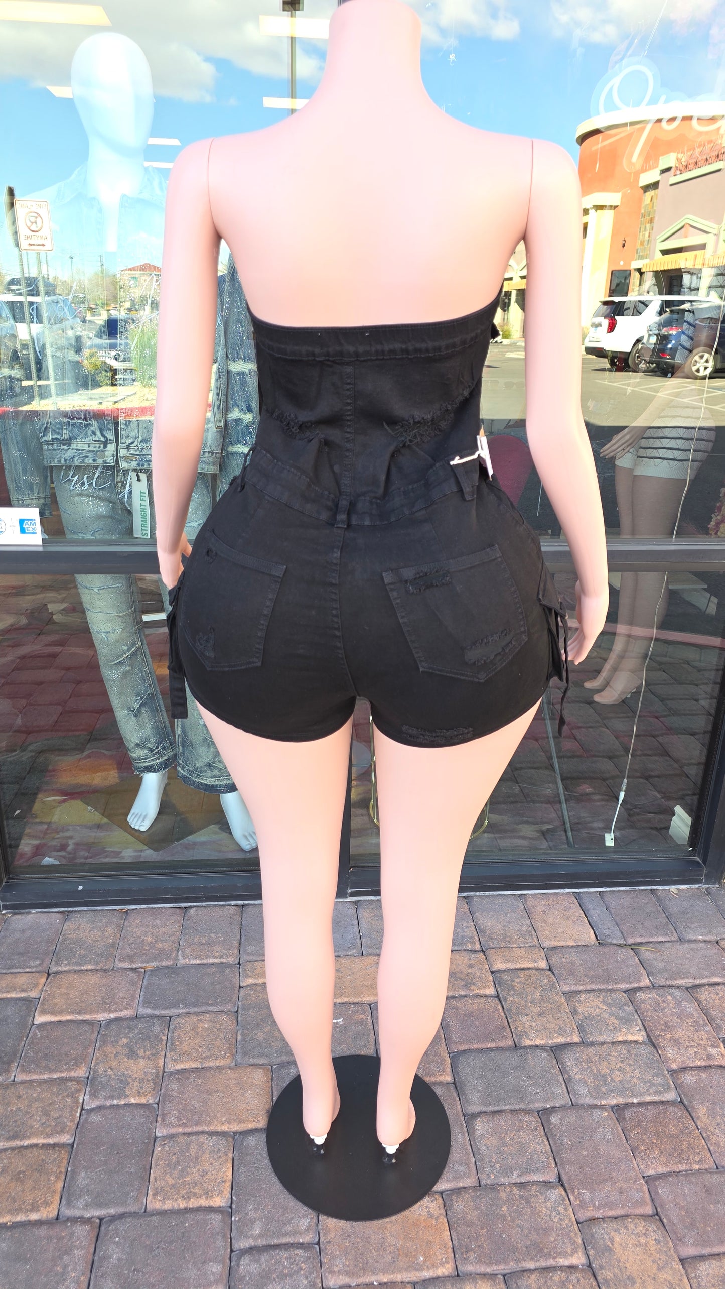 1pc Halter Jumper shorts