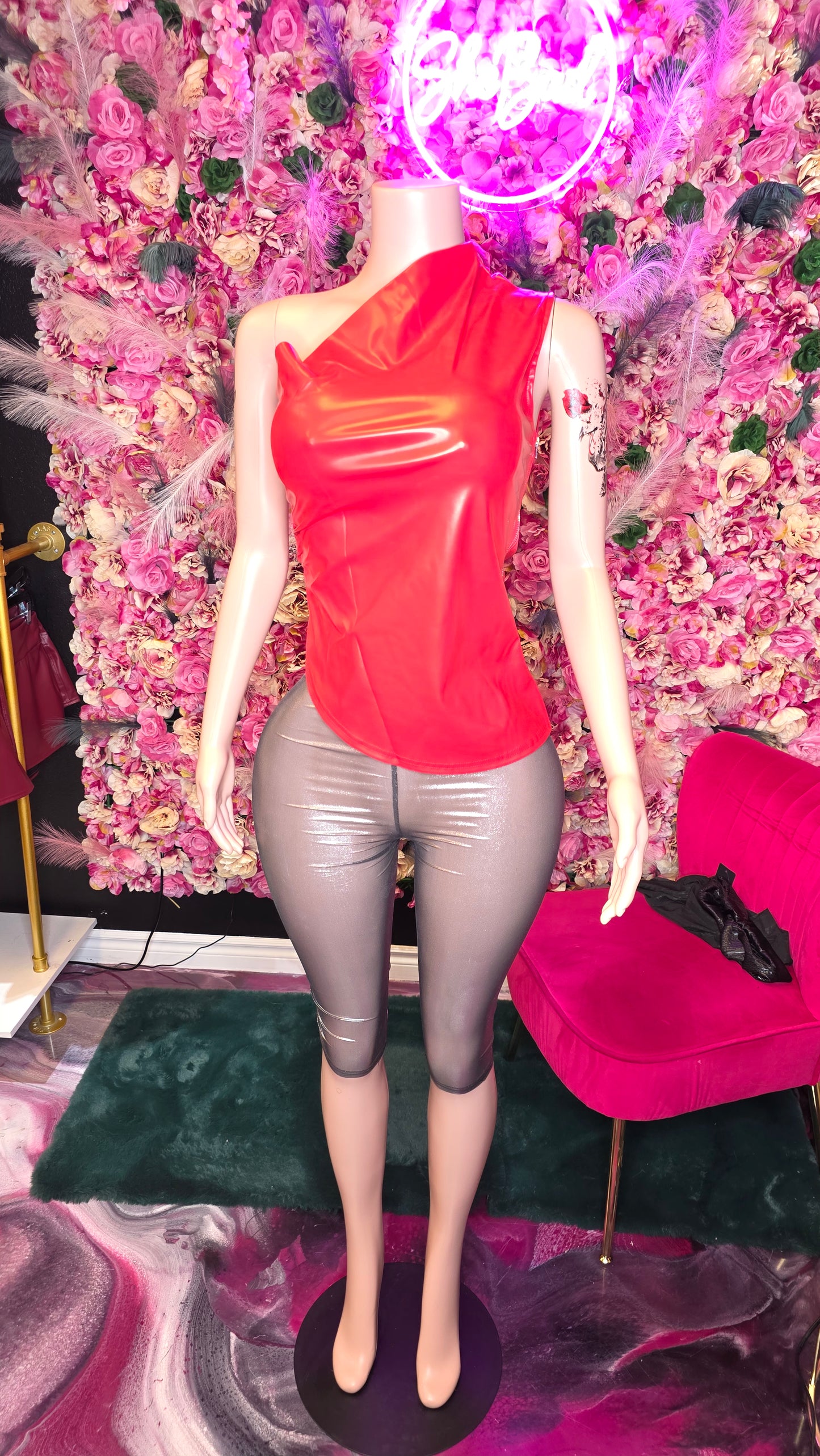 2pc set faux leather