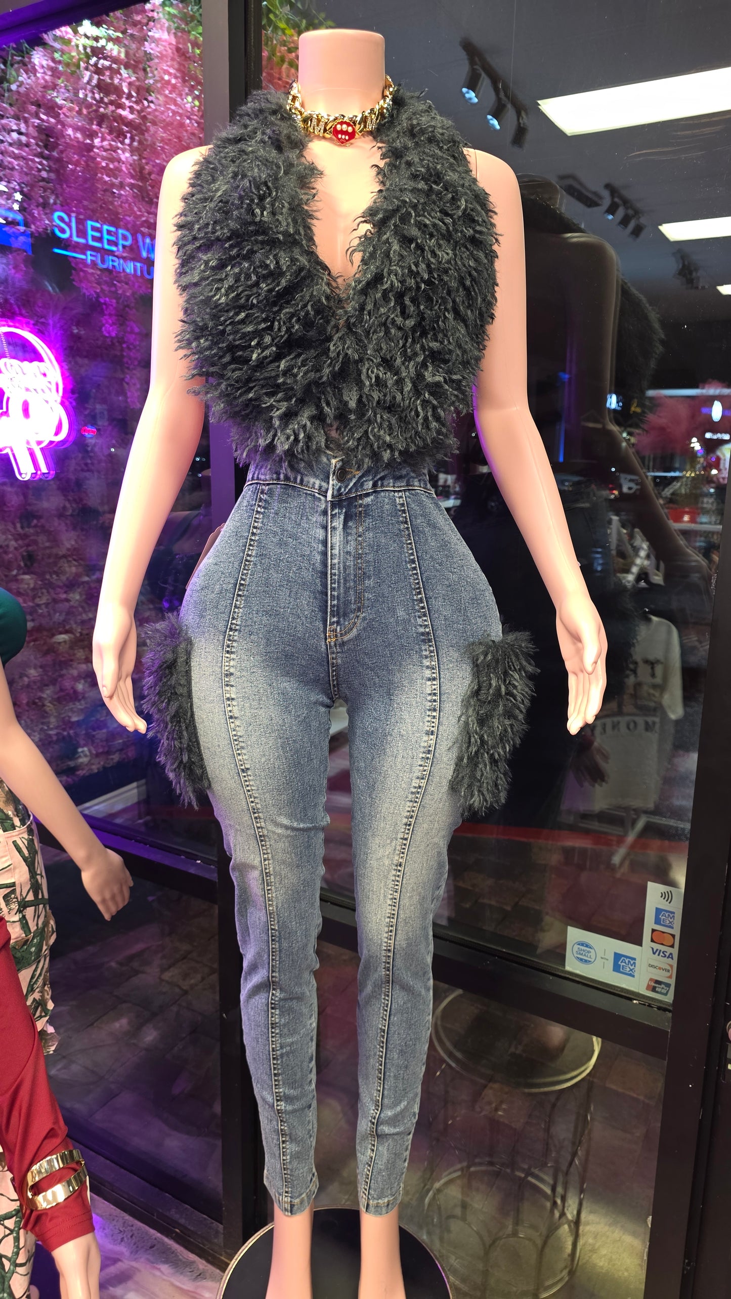 1pc fur jumper